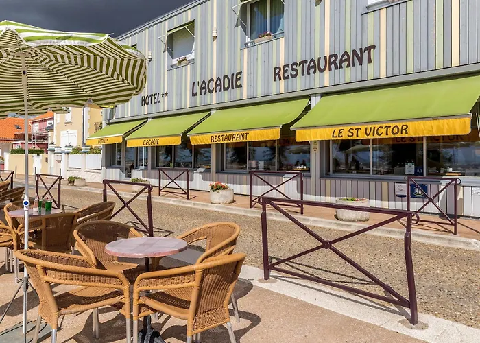 Hotel Acadie Saint Victor - Restaurant -face Mer-